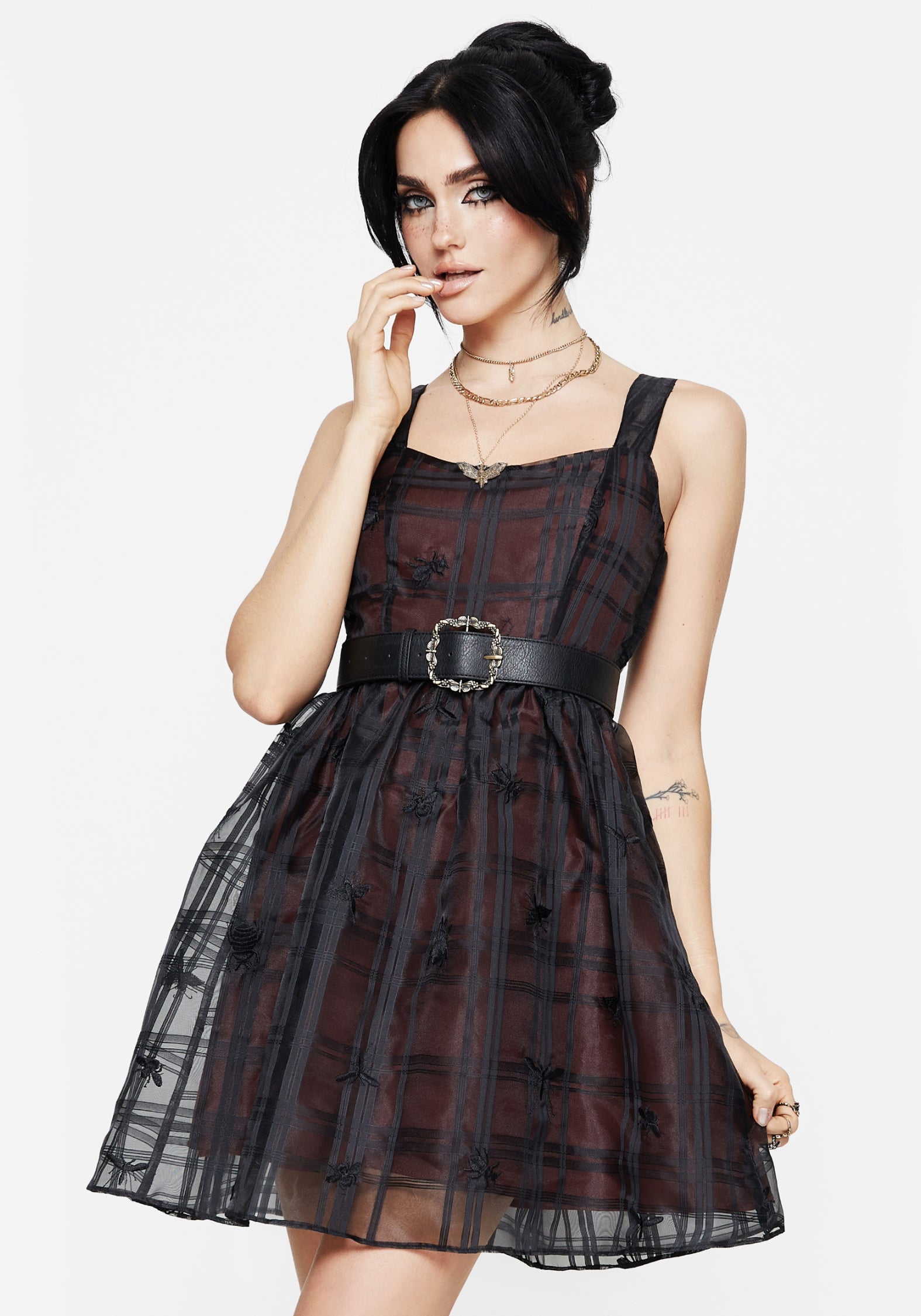 SS25DR1388_SEDONAEMBROIDEREDMESHCHECKMINIDRESS8779CROP